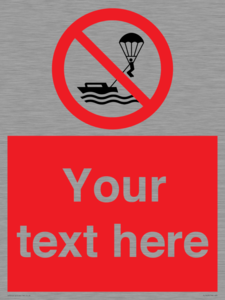 Custom No parasailing